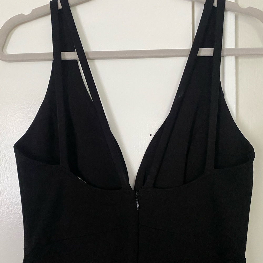 Lulu's Black V-Neck Sheath Dress - Picture 3 of 6